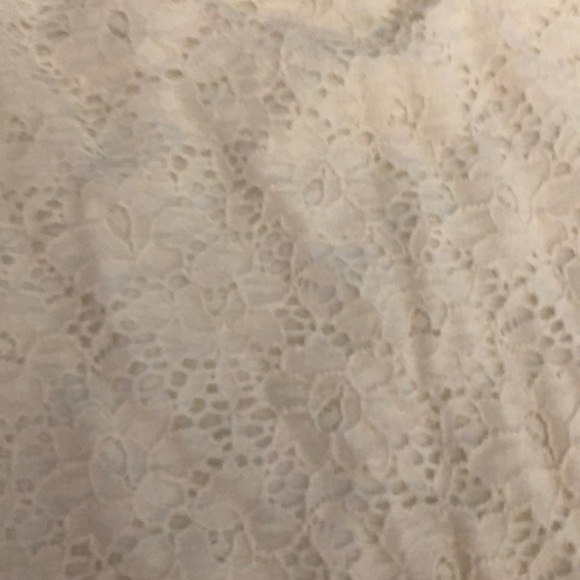 Cream Lace Overlay Skirt - Picture 2 of 2